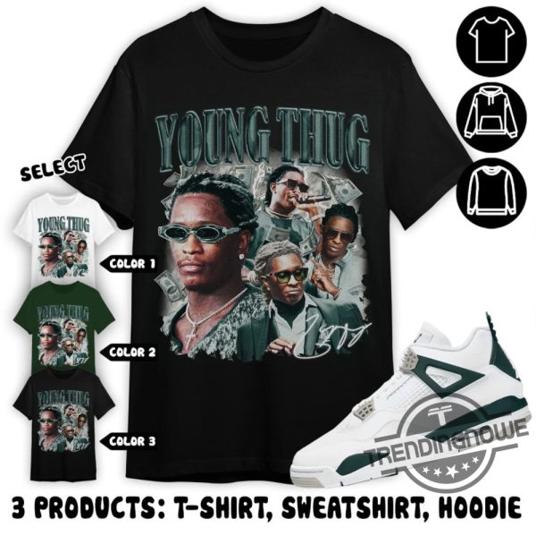 Oxidized Green Shirt Aj 4 Oxidized Green Unisex Shirt Sweatshirt Hoodie Young Thug Shirt To Match Sneaker trendingnowe 1