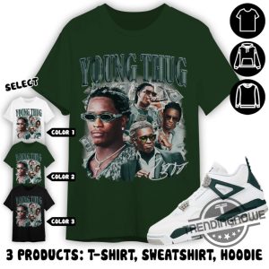 Oxidized Green Shirt Aj 4 Oxidized Green Unisex Shirt Sweatshirt Hoodie Young Thug Shirt To Match Sneaker trendingnowe 3