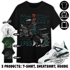 Oxidized Green Shirt Mj Accolades Shirt To Match Sneaker Aj 4 Oxidized Green Unisex Shirt Sweatshirt Hoodie trendingnowe 3