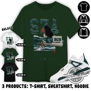 Oxidized Green Shirt Sza Sos Shirt To Match Sneaker Aj 4 Oxidized Green Unisex Shirt Sweatshirt Hoodie trendingnowe 3