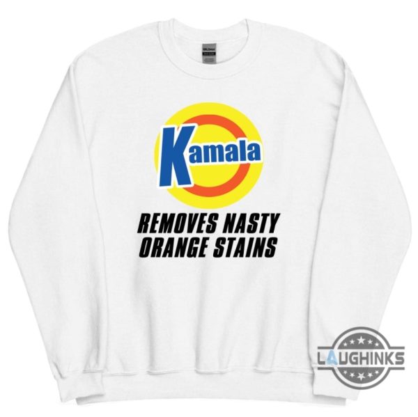 kamala harris removes nasty orange stains shirt funny anti donald trump shirts 2024 laughinks 3