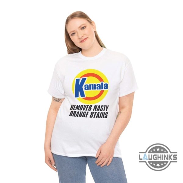 kamala harris removes nasty orange stains shirt funny anti donald trump shirts 2024 laughinks 6