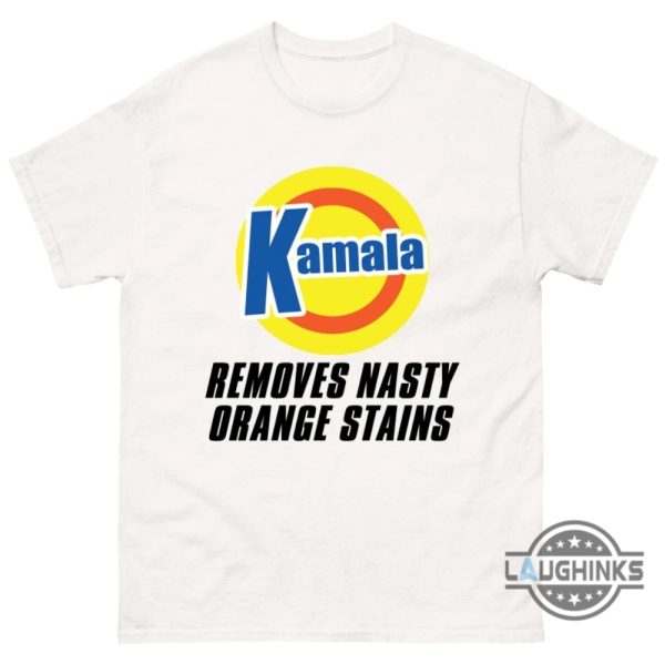 kamala harris removes nasty orange stains shirt funny anti donald trump shirts 2024 laughinks 8