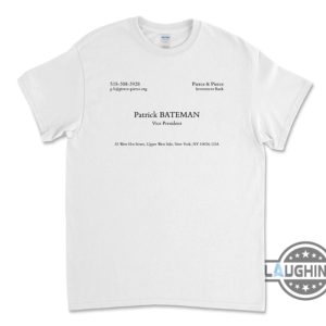 patrick bateman business card horror movie american psycho shirt