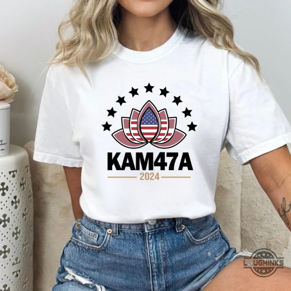 kamala harris lotus flower shirt kam47a kamala 47 for president shirts