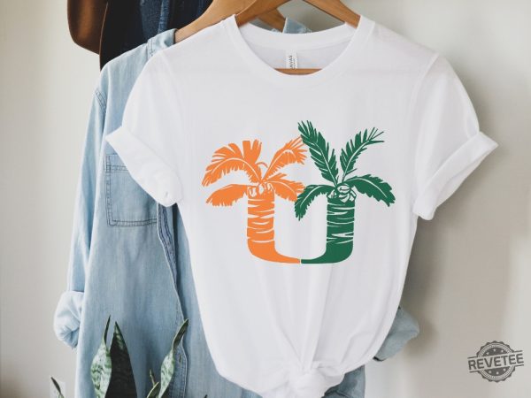 Miami Game Day Shirt Palm Trees Um Shirt Miami Hurricanes Shirt Miami Hurricanes T Shirt revetee 2