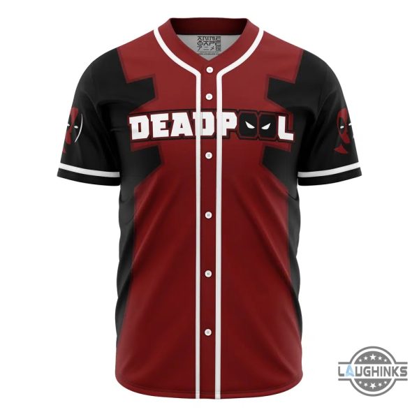 personalized marvel deadpool baseball jersey shirt