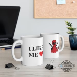 funny i like me deadpool coffee mug