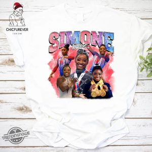 Simone Biles Shirt Gymnast Atlet Vintage Graphic Tee Simone Biles T Shirt Simone Biles Lover Tee Simone Biles Gymnastic Tee trendingnowe 2