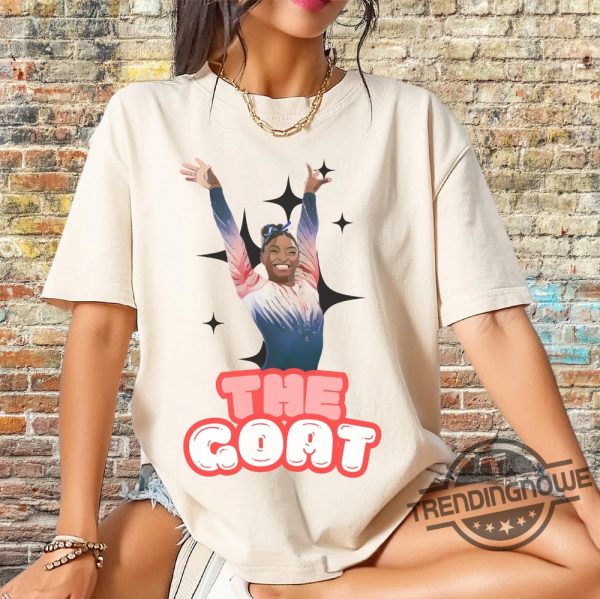 Simone Biles T Shirt Gymnastics Tshirt The Goat Team Usa Gymnastics Tee Jade Carey Suni Lee Jordan Chiles T Shirt trendingnowe 1