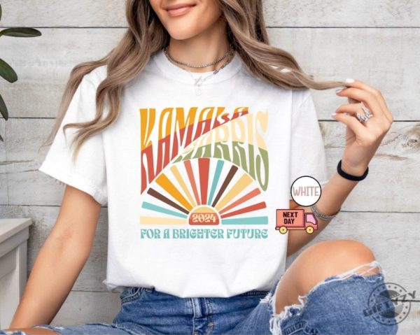 Kamala Harris 2024 Shirt Kamala For President Shirt Boho Aesthetic Tshirt Retro Sweatshirt Election 2024 Hoodie Lgbtqia Rainbow Vote Democrat Vote Blue Shirt giftyzy 4