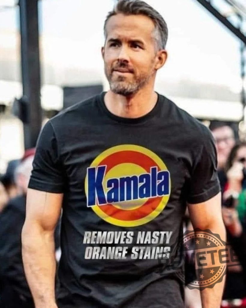 Ryan Reynolds Kamala Shirt Ryan Reynolds Kamala T Shirt Kamala Removes Nasty Orange Stains revetee 1