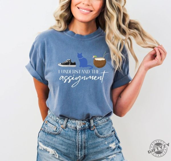 I Understand The Assignment Shirt Kamala Harris Sweatshirt Vote Blue Tee Sneakers Tshirt Cat Lady Team Coconut Hoodie Madam President Shirt giftyzy 1