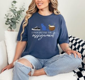 I Understand The Assignment Shirt Kamala Harris Sweatshirt Vote Blue Tee Sneakers Tshirt Cat Lady Team Coconut Hoodie Madam President Shirt giftyzy 5