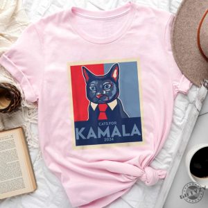 Kamala Harris Shirt Childless Cat Lady Sweatshirt Harris 2024 Hoodie Vote Democrat Kamala 2024 Tshirt Kamala Cat Meme Retro Kamala Shirt giftyzy 3