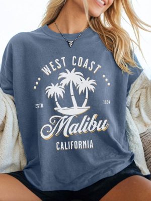 Malibu Califonia Shirt West Coast Shirt California Beach Shirt Summer Malibu Shirt revetee 2