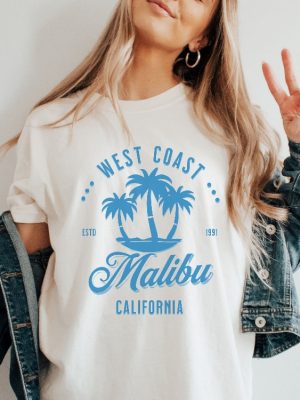 Malibu Califonia Shirt West Coast Shirt California Beach Shirt Summer Malibu Shirt revetee 3