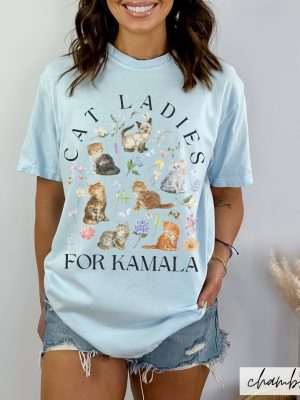 Cat Ladies For Kamala Harris Shirt Cat Ladies For Kamala Shirt Cat Ladies For Kamala T Shirt revetee 2