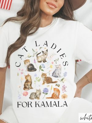 Cat Ladies For Kamala Harris Shirt Cat Ladies For Kamala Shirt Cat Ladies For Kamala T Shirt revetee 5