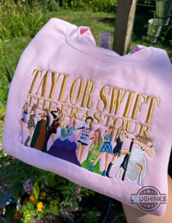 taylor swift eras tour concert embroidered crewneck sweatshirt t shirt hoodie for swiftie laughinks 1