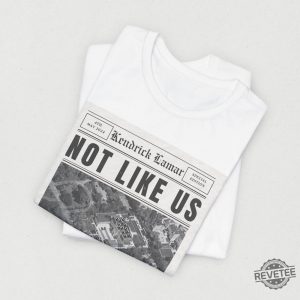 Kendrick Lamar They Not Like Us T Shirt Vintage Newspaper Lyric Kdot They Not Like Us Shirt revetee 2