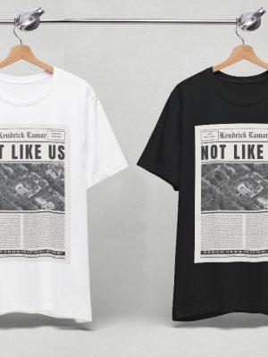 Kendrick Lamar They Not Like Us T Shirt Vintage Newspaper Lyric Kdot They Not Like Us Shirt revetee 4