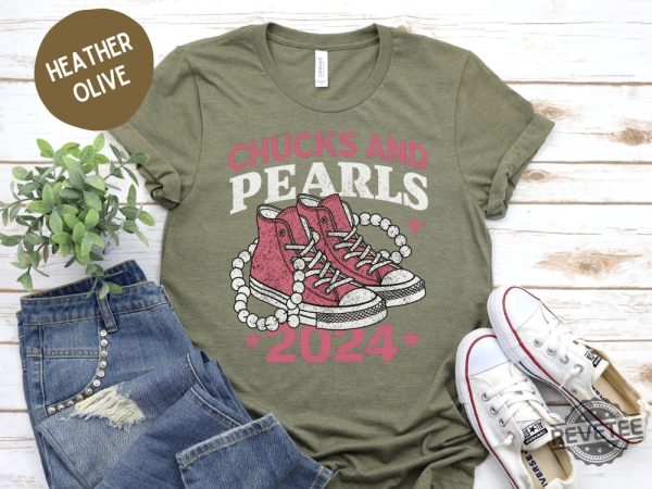 Chucks And Pearls 2024 T Shirt Chucks And Pearls Shirt 2024 revetee 2