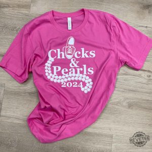 Kamala Harris Chucks And Pearls 2024 Shirt Kamala Chucks And Pearls Shirt 2024 revetee 3