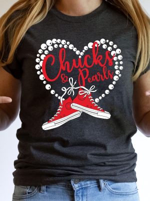 Chucks And Pearls Shirt Madam President 2024 Kamala Harris Shirt Chucks And Pearls Shirt 2024 revetee 3