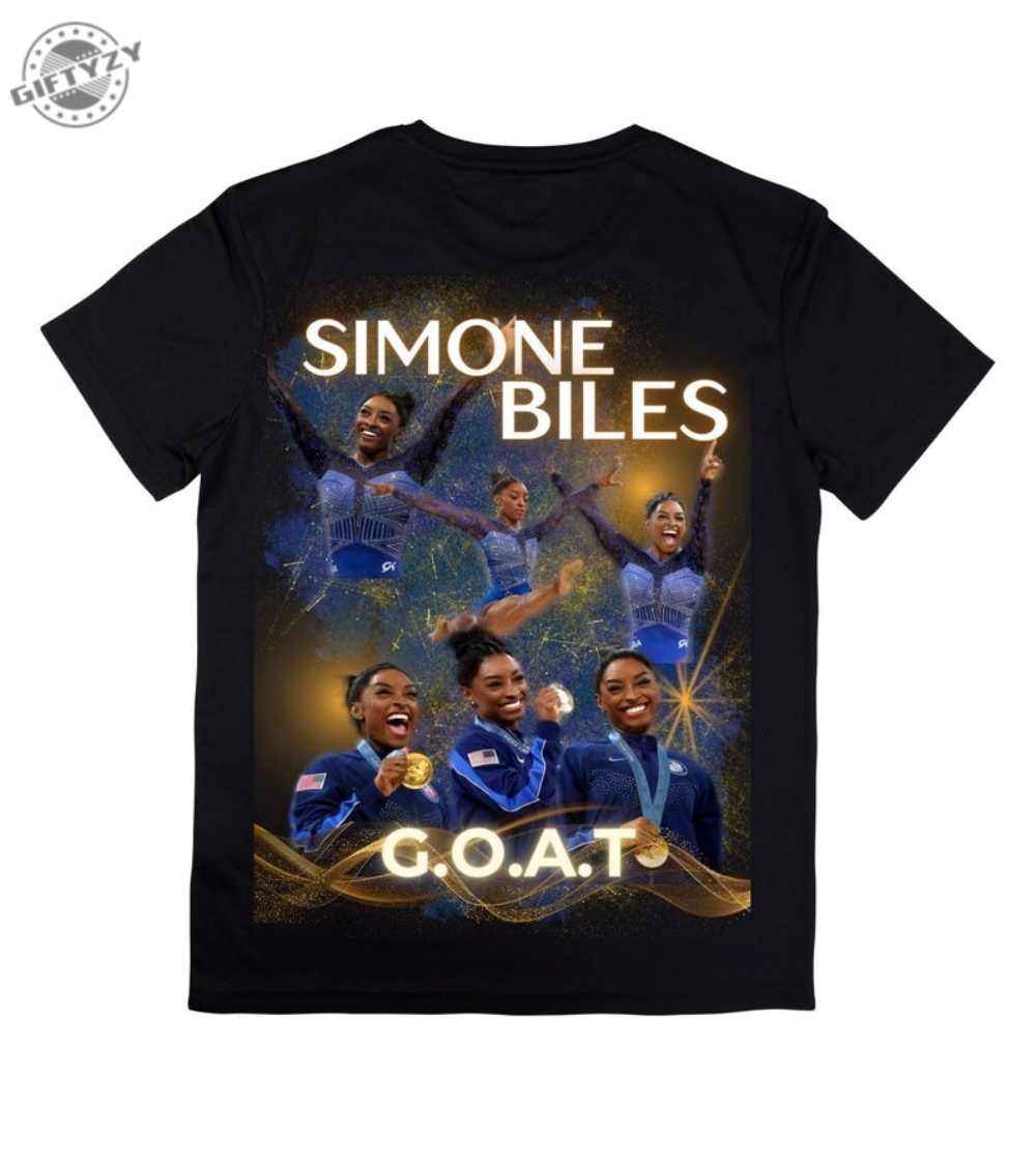 Simone Biles Shirt Team Usa Paris Olympics 2024 Gymnastics Tshirt Melanin Vibes Hoodie Black Girl Magic African American Gymnast Sweatshirt Goat Bootleg Shirt