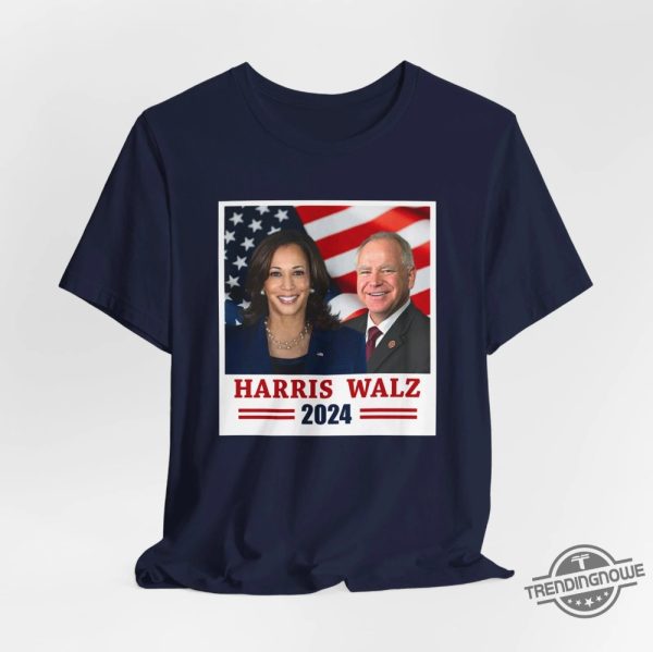 Harris Walz 2024 Shirt Usa Flag Harris 2024 T Shirt Tim Walz Shirt Democrat Shirt Us Election Vice President Walz T Shirt trendingnowe 1