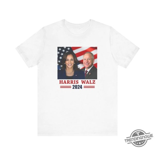 Harris Walz 2024 Shirt Usa Flag Harris 2024 T Shirt Tim Walz Shirt Democrat Shirt Us Election Vice President Walz T Shirt trendingnowe 2