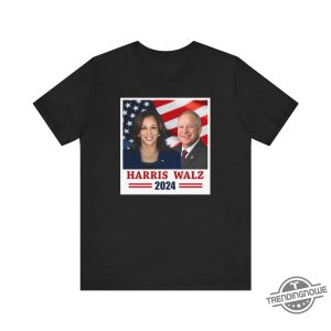 Harris Walz 2024 Shirt Usa Flag Harris 2024 T Shirt Tim Walz Shirt Democrat Shirt Us Election Vice President Walz T Shirt trendingnowe 3