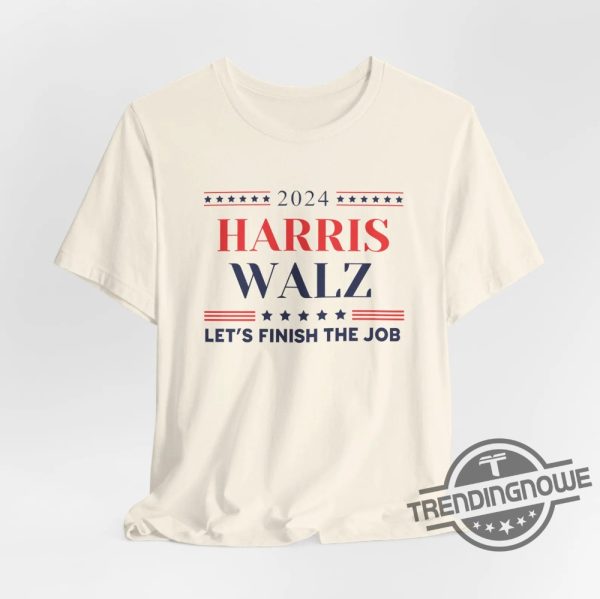 Kamala Harris Shapiro 24 Shirt Harris Walz Shirt Harris Walz Lets Finish The Job Shirt Madam President Shirt Kamala 2024 Tee trendingnowe 4