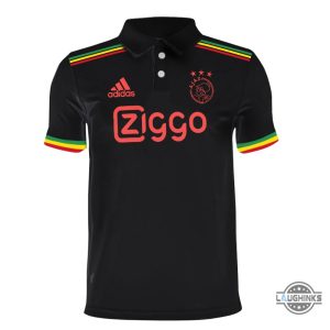 ajax bob marley golf polo shirt black ajax x bob marley football adidas cosplay 3rd edition shirt laughinks 4