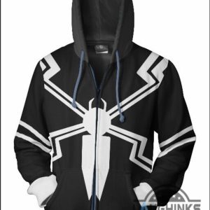 flash eugene thompson agent venom costume t shirt hoodie sweatshirt for kids and adults laughinks 2