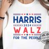 Harris Walz 2024 Shirt For The People T Shirt Vote Harris Walz Tee Vice President Tim Walz President Kamala Harris Shirt trendingnowe 1