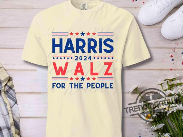 Harris Walz 2024 Shirt For The People T Shirt Vote Harris Walz Tee Vice President Tim Walz President Kamala Harris Shirt trendingnowe 3