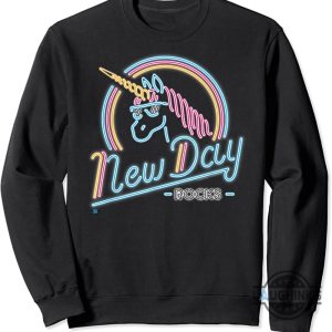 wwe raw odyssey jones the new day shirt neon unicorn