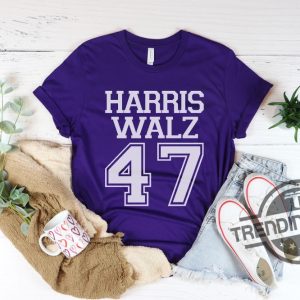 Harris Walz 47 Shirt Kamala Harris Tim Walz Shirt Kamala Harris 47 Shirt Election 2024 Shirt Men Womens Outfit trendingnowe 2