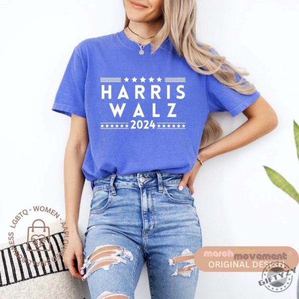 Harris Walz 2024 Kamala Harris Tim Walz Shirt giftyzy 1