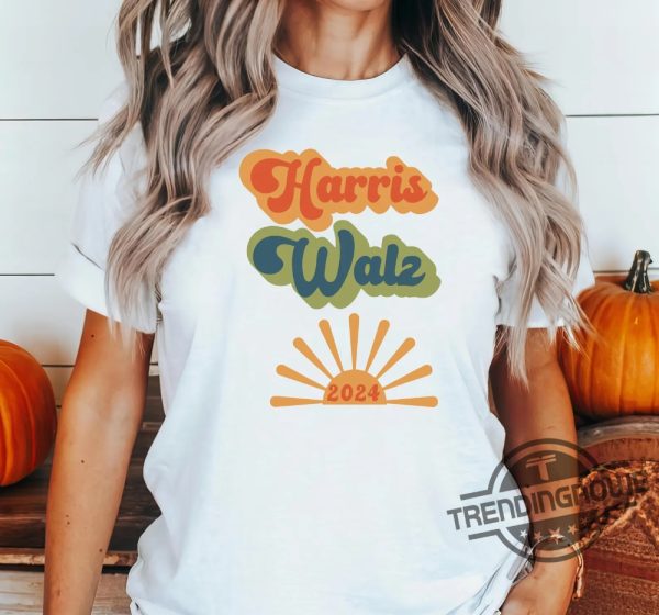 Kamala Harris Walz 2024 Shirt Kamala For President Shirt Boho Aesthetic Tee Election 2024 Shirt Harris Walz Shirt trendingnowe 3