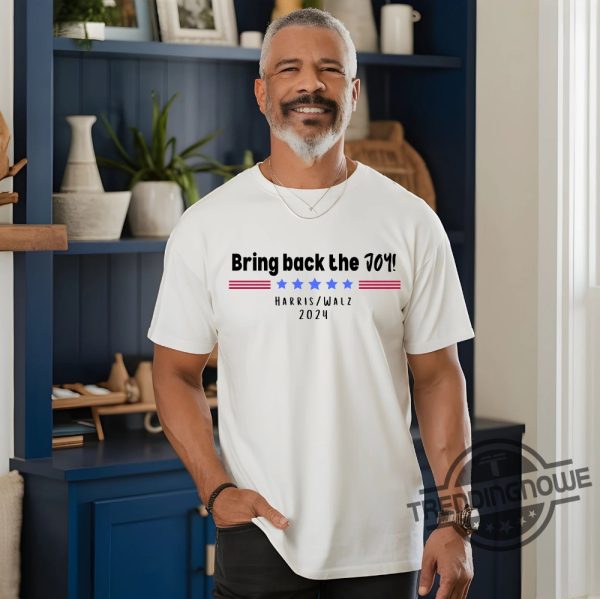 Bring Back The Joy T Shirt Harris Walz T Shirt Kamala Tim 2024 Shirt Democratic Ticket 2024 Shirt trendingnowe 2