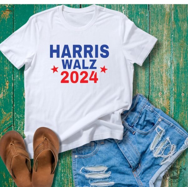 Harris Walz Kamala For President 2024 Democrat Supporter Shirt giftyzy 1