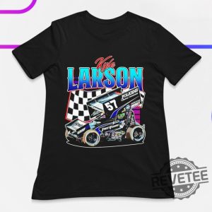 Kyle Larson Sprint Car T Shirt Kyle Larson Sprint Car Shirt revetee 2