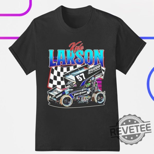 Kyle Larson Sprint Car T Shirt Kyle Larson Sprint Car Shirt revetee 3