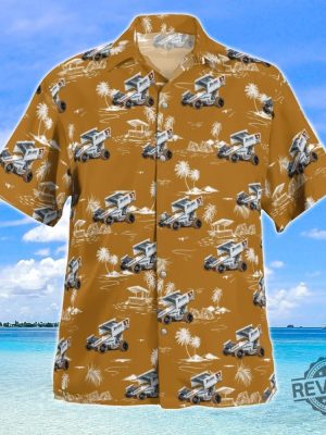 Kyle Larson Sprint Car Hawaiian Shirt Kyle Larson Sprint Car Shirt revetee 2