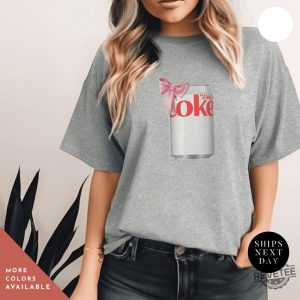 Diet Coke Can T Shirt I Need A Diet Coke Dietcoke Pink Bow Tshirt Viral Pink Diet Coke Shirt revetee 2