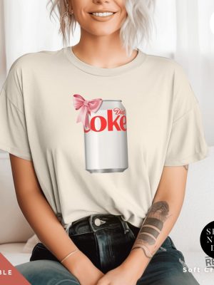 Diet Coke Can T Shirt I Need A Diet Coke Dietcoke Pink Bow Tshirt Viral Pink Diet Coke Shirt revetee 5