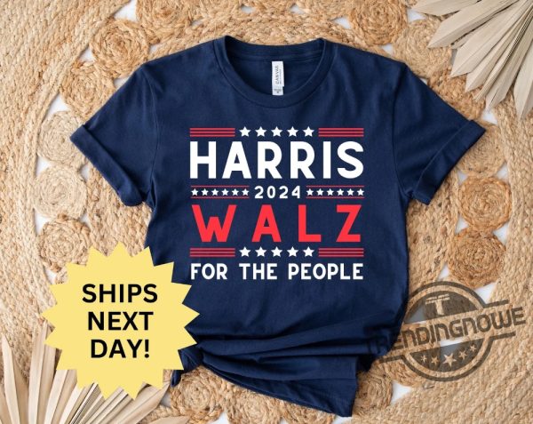 Harris Walz 2024 Tee Harris Walz 2024 Shirt Kamala Harris Walz Tim Walz Shirt Democrat Shirt Vote Blue Liberal Feminist Shirt trendingnowe 2